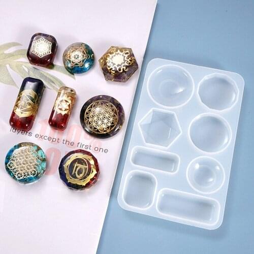 Jewelry Making Tools Crystal Epoxy Resin Mold Geometric Earring Pendant 1pcs/lot Casting Silicone Mould DIY Crafts