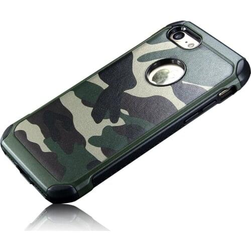 ITEUU Camouflage Army Hard Case for iPhone 7 7 Plus TPU PC Tough Anti-knock Shockproof Soft Back Cover Shell for iPhone 7 7Plus