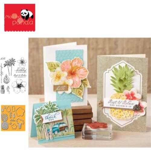 Pineapple Metal Cutting Dies and Stamps for Scrapbooking DIY Album Paper Card Craft Embossing Stencil Decoration