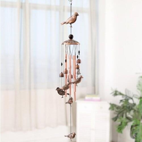 Retro Style Iron Art Wind Chimes Garden Patio Outdoor Wall Hanging Ornament Creative Butterfly Metal Wind Bells Home Decor