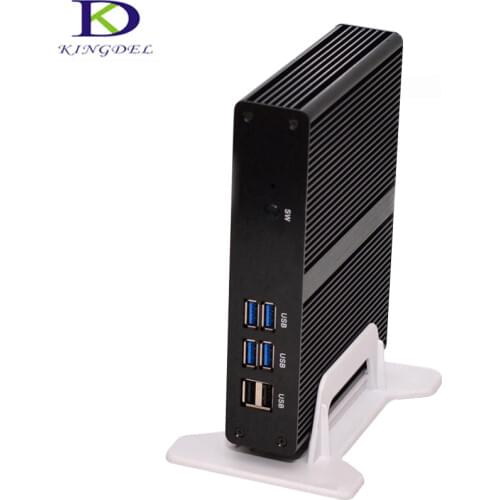Intel Celeron 3215U 3556U 3205U Fanless Mini PC Windows 10 Micro Computer HTPC USB 3.0 Wifi HDMI VGA 2M Cache, 1.70 GHz