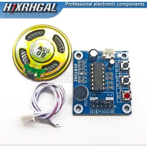 ISD1820 recording module voice module voice board telediphone module board with Microphones + Loudspeaker for arduino hjxrhgal