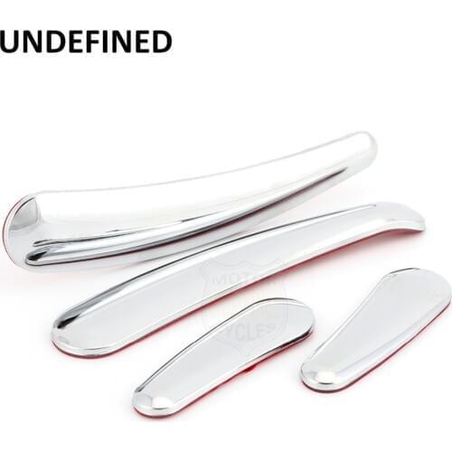 Motorbikes Chrome 4Pcs Cerved Swingarm Frame Insert Set For Harley Softail FLS FLSTN FXSTC 08-17 09 10 11 12 UNDEFINED