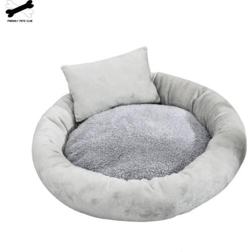 Pet Soft Cushion Cat bed Winter Warm Litter Mat Snooze Sleeping Cozy Kitty Teddy Kennel For Mini Medium Sized Dog Cat Puppy