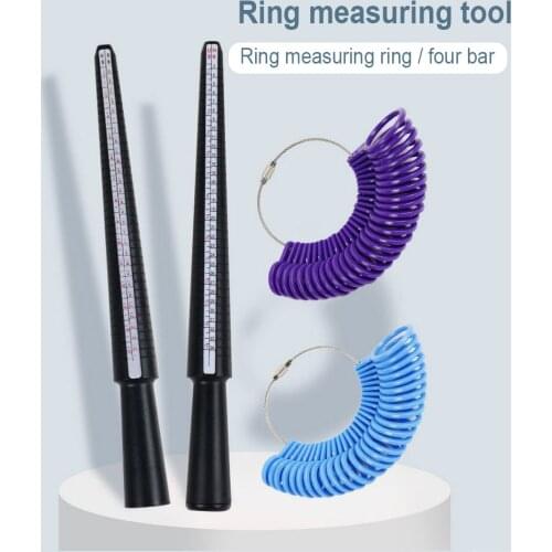 1pcs Professional Jewelry Tools Ring Mandrel Stick Finger Gauge Ring Sizer Measuring UK/US Size For DIY Jewelry Size Tool Sets