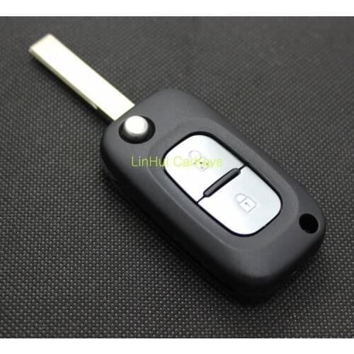 PINECONE for RENAULT 307 2 Buttons NO LOGO STICKER Uncut GROOVE Brass Blade Modified Remote Blank ABS Key Shell 1PC