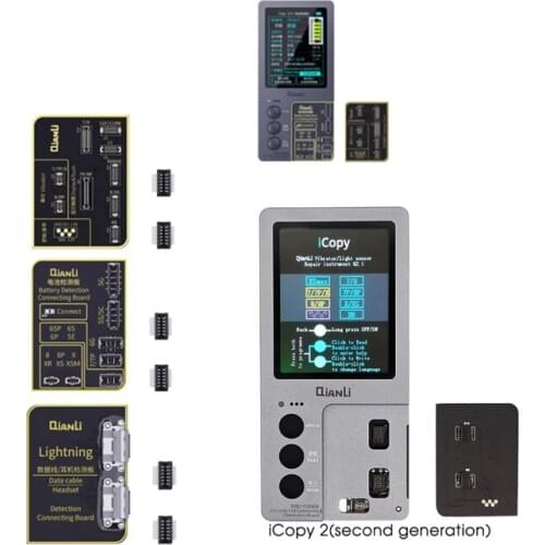 QIANLI iCopy Plus Programmer LCD Screen Photometer Photosensitive Original Color Battery Repair For iphone 7 8 8P X XR XS Max