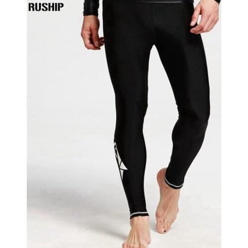 SBART Men Lycra Diving long pants Super elasticity Rashguards Swimsuit Sunscreen Swimming Rash Guard Pants beach pants