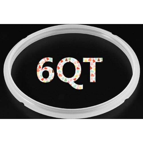 Silicone Sealing Ring 6/8 Quart For Instant Pot Electric Pressure Cooker 6 quart Transparent