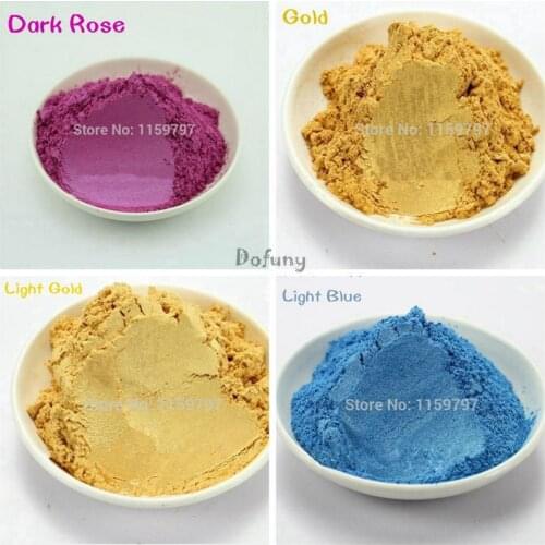 Mix 5 colors=50g)Free choose Pearlescent powder,mica effect pigment for car coating,DIY eyeshadow makeup powder,nail art toner