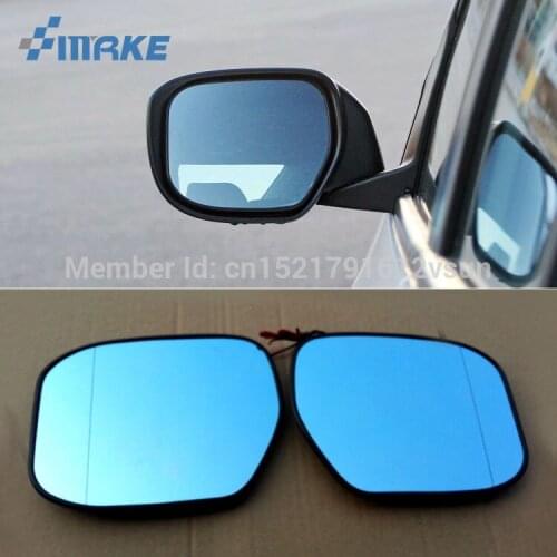 SmRKE 2Pcs For Honda City 2008-2014 Rearview Mirror Blue Glasses Wide Angle Led Turn Signals light Power Heating