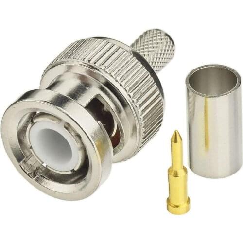 BNC connector Crimp Type CCTV BNC Connector for CCTV System CCTV Camera Accessories