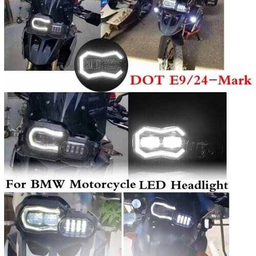 E9/24-Mark Headlight for BMW F800GS Adventure Motorcycle LED HeadLights for BMW 700GS F650GS F800R Headlight Assembly