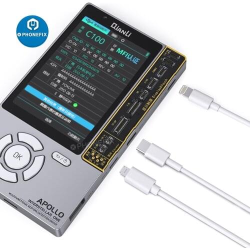 QIANLI APOLLO ONE 6in1 Original Color Repair Battery Data Read and Write Tester for iPhone Battery Pops Up Corrector Programmer