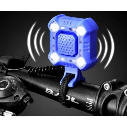 Bicycle Electronic Bells 140 DB Waterproof Cycling Bike Bells Electric Horn USB Charging Loud Alarm Security Handlebar Bell