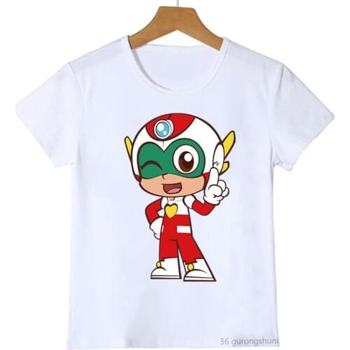 Funny children tshirt happy robot cartoon print boy t-shirts fashion casual hiphop boy clothes cute girls t shirt tops wholesale