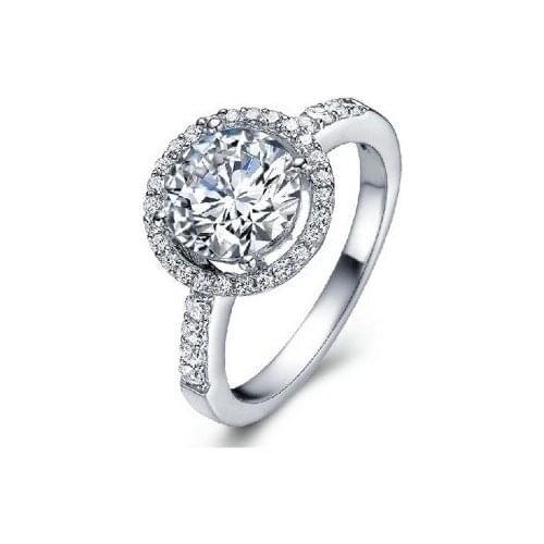 New Fashion High Quality Big Zircon Crystal Silver Rings For Women Shining Sculpture Ring Female Jewelry Wedding Party Gifts