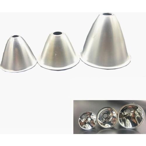 1PCS 40mm 50mm 60mm Aluminum LED Flashlight Reflector Condenser Cup reflect cap For Cree DIY XR-E Q5 / XM-L / XM-L2 C8 T6 LED