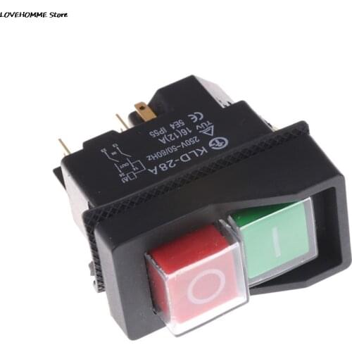 5pins Waterproof Magnetic Explosion-proof Pushbutton Switch KLD28A IP55 220v Magnetic Starter Electromagnetic Switches
