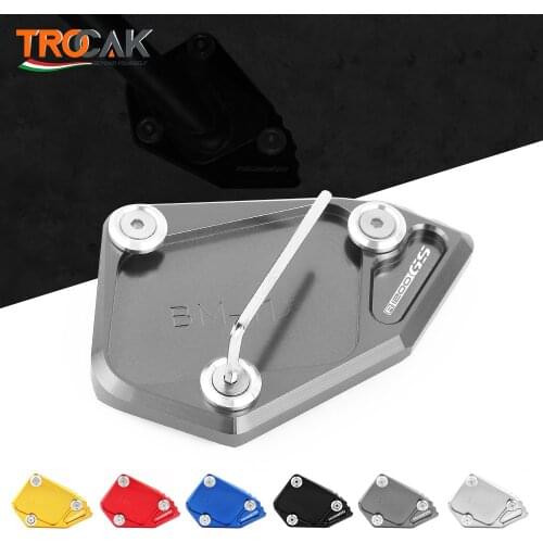For BMW R 1200 GS 2007-2012 R 1200 ADV 2008 2009 2010 2011 2012 Motorcycle CNC Aluminum Side Stand Enlarge Kickstand parts