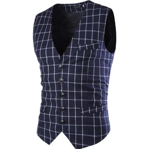 Free shipping mens suit vest single trade gentleman breasted vest Korean Slim vest