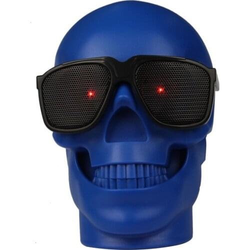 GTIPPOR Wireless Bluetooth Speaker Mini Portable Skull Speaker Mobile Subwoofer Multipurpose Speaker Dropshipping