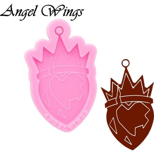 Shiny Resin Heart Mould, Silicone Molds For Keychain , Clay Molds , DIY Resin Epoxy Mold , Not sticky DY0796