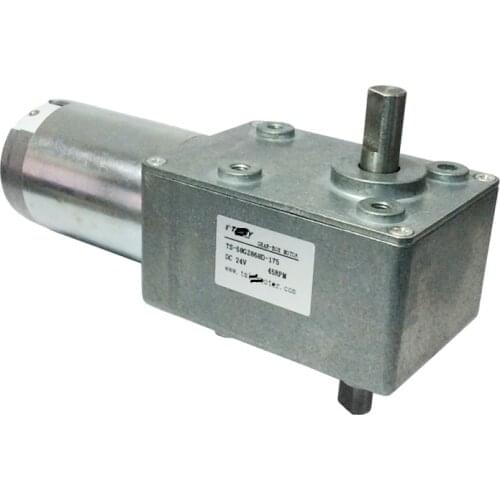 All-metal double-shaft high-torque DC miniature worm gear worm gear motor 12V / 24V