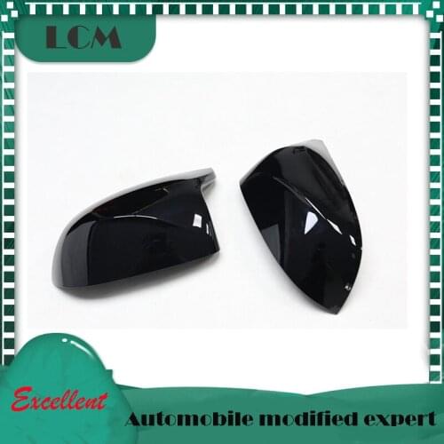 2019-ON OX Horn Shape Replacement Type ABS/ABS+Carbon Fiber Side Rearview Mirror Cover For-BMW X5M F95 X6M F96 X3M F97 X4M F98