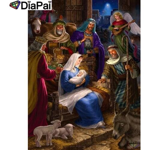 DIAPAI "Religious figure" Diamond Painting 5D Full Square/Round Drill Home Decor DIY Diamond Embroidery Cross Stitch A26282
