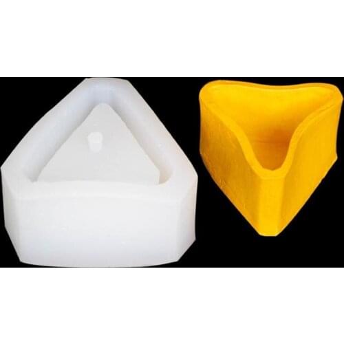 Flower Pot Mold Silicone Succulent Flowerpot Plant Vintage Mould Concrete Cement