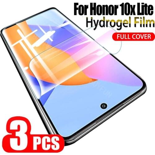 3PCS Hydrogel Film For Huawei Honor 10X Lite Screen Protector Hydrogel Protective Film For honor 30 pro plus 20 pro screen film