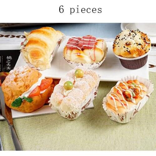6Pcs Fake Cake Model реквизит для фотосъемки Artificial Kitchen Home Decoration Accessories artificial Food For Display Props