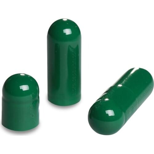 10,000 pcs/Carton Dark Green Empty Gelatin Capsule Size #000 For Capsule Filler Machines