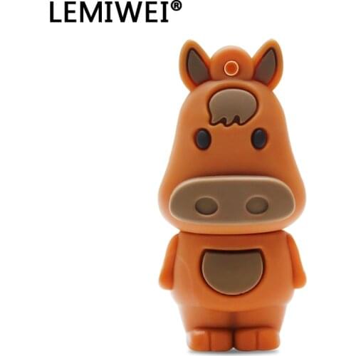 Retobo USB 2.0 Memory Stick Mini USB Pendrive Drive Animal Pen Drive Usb Stick Cartoon Zodiac Horse 8GB 16GB 32GB 64GB