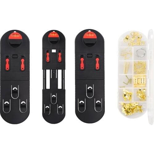 Photo Frame Level Ruler with Accessory Box Angle Gauge Kit Home Use Professional Measuring Hanging Tools