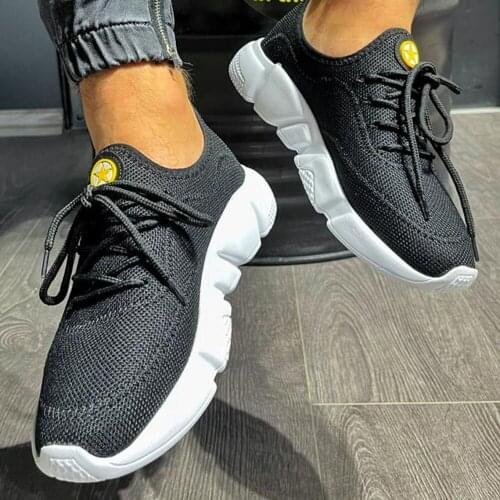 Knack Spor Ayakkabı KX-300 Siyah (Beyaz Taban) Yeni Moda Türk Malı Hızlı Kargo Tüm Kıyafetlere Uygun İndirimli Fiyatlar