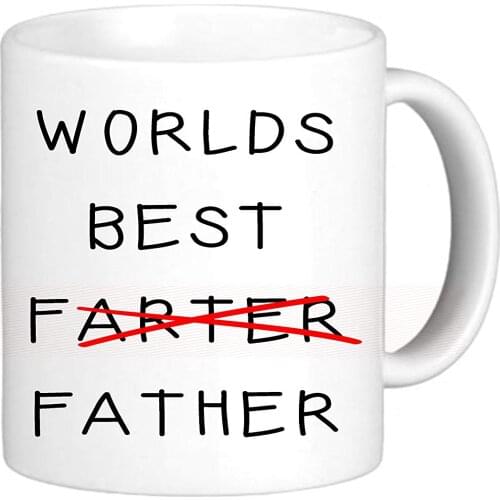 Worlds Best Farter Father Novelty Funny Joke 11OZ Tea Coffee Gift Mug