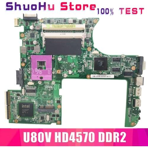 KEFU U80V Motherboard For ASUS U80V-B2 U80V Notebook Motherboard 100% Test Work DDR2 HD4570 512M