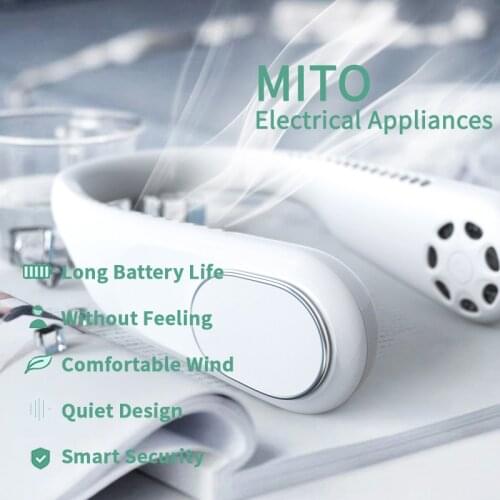 Mini Neck Fan Fans Portable Fans Bladeless USB Rechargeable Mute Sports Fans Portatil Cooling Mini Ventilador USB Mute Fans