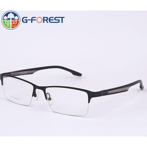 Fashion Square male eye Glasses Frame men Optical eyeglasses frames Myopia Prescription eye glasses eyewear Half Metal frames