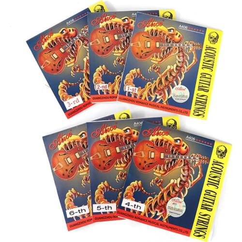 A set Musical instruments .012-.053 A406 Acoustic guitar strings parts accessories