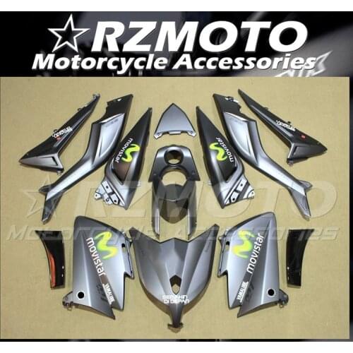 New ABS Motorcycle Fairing Kits Fit For Yamaha TMAX530 Tmax 530 2012 2013 2014 12 13 14 T-MAX tmax530 Custom Gray Movistar