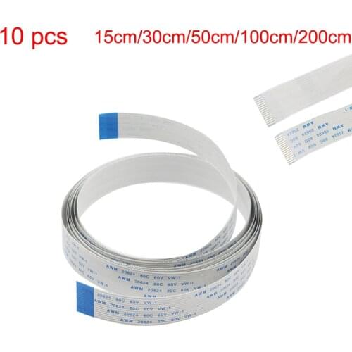 10 pcs/lot Raspberry Pi 3 Model B+ Camera Cable 15Pin 15 30 50 CM 1M 2M Flat Wire Cable for Raspberry Pi 3 Night Vision Camera