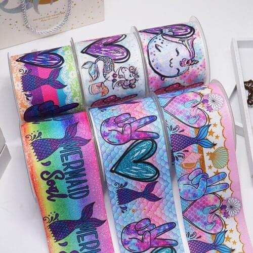 DIY Handmade Materials Printed Grosgrain Ribbon 50 Yard Per Size 57125