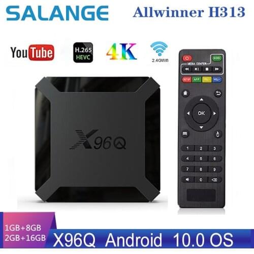 Salang Smart Box Android 10.0 TV Box Allwinner Quad Core 2GB 16GB Support 4K Netflix Youtube X96Q Set Top Box Media Player