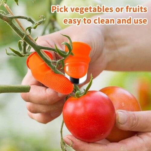 Knife Pinching Plant Blade Scissors Gloves Finger Protector Silicone Thumb Knife Protector Gears Cutting Vegetable Garden Tool
