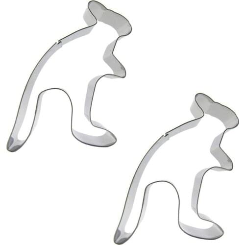 Kangaroo shape 2 piece biscuit cutting molds, baking tools, cake decorating soft candy tools