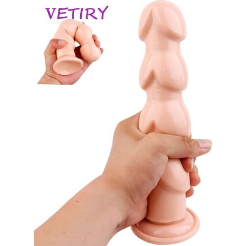 VETIRY Super Large Anal Beads Anus Expansion Strong Suction Cup Prostate Massager Soft Material Huge Big Dildo