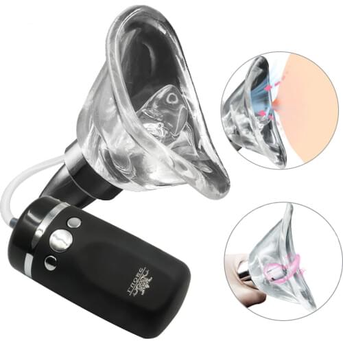 Breast Enlargement Massage Nipple Sucker Vibrator Oral Sex Toy For Woman Tongue Lickling Vagina Pussy Pump Enhance Clit Vibrator